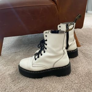 White Platform Doc Martens